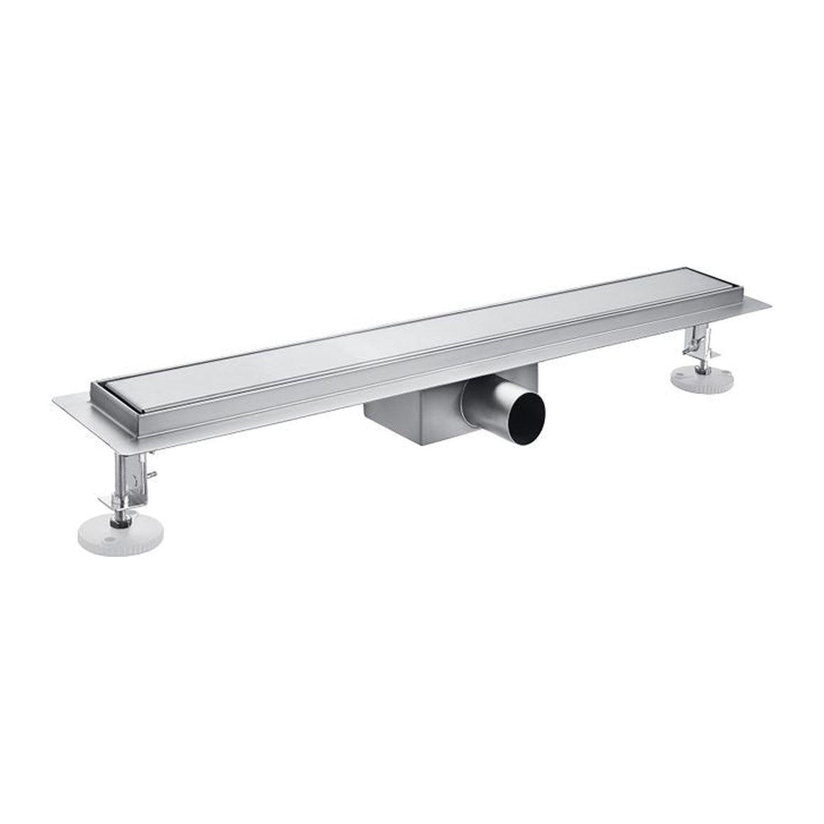 ALONI DOUCHEGOOT - MET TEGELROOSTER - 100 CM - GEBORSTELD RVS - detailafbeelding