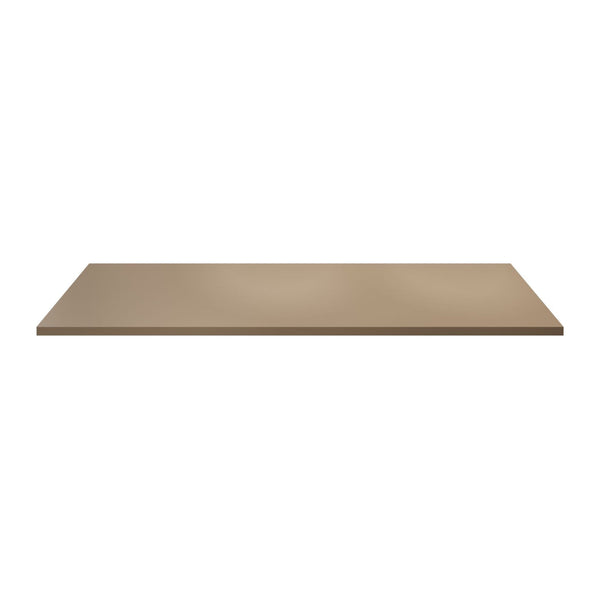 Aloni Wastafelblad - Zonder Kraan-EN Afvoergat - MDF - 152,4 × 2,5 × 45,5 cm - Zand