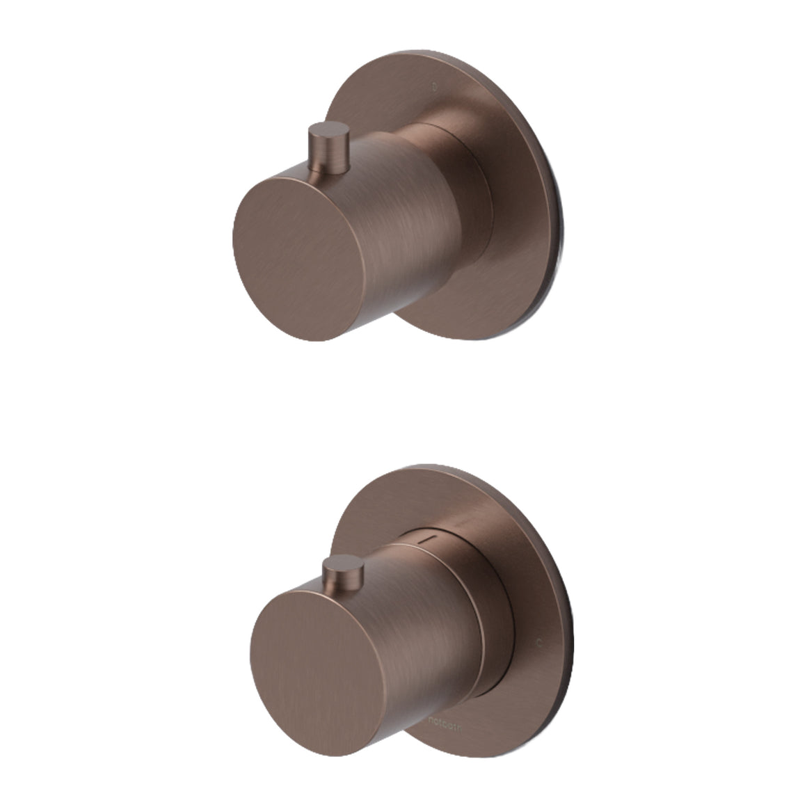 Hotbath Cobber CB7009 inbouw thermostaat met 2-weg stop-omstel Geborsteld koper PVD productfoto