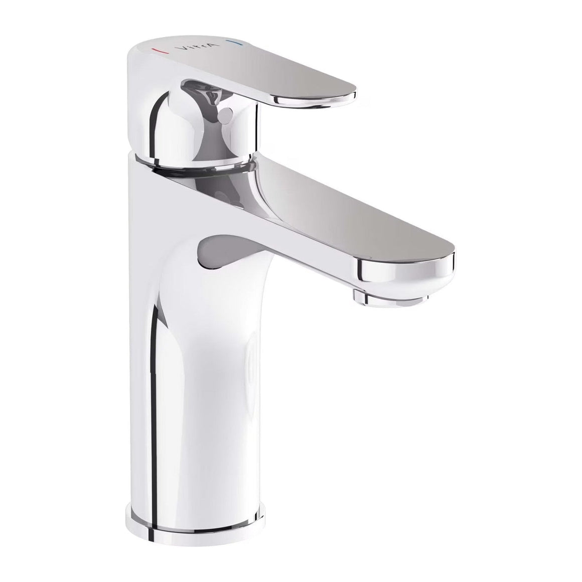 VitrA Root Round wastafelkraan Chroom - vooraanzicht #variant_56365782499652