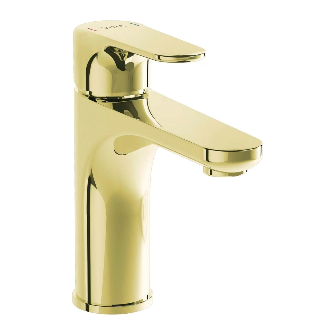 VitrA Root Round wastafelkraan Goud - vooraanzicht #variant_56365782401348