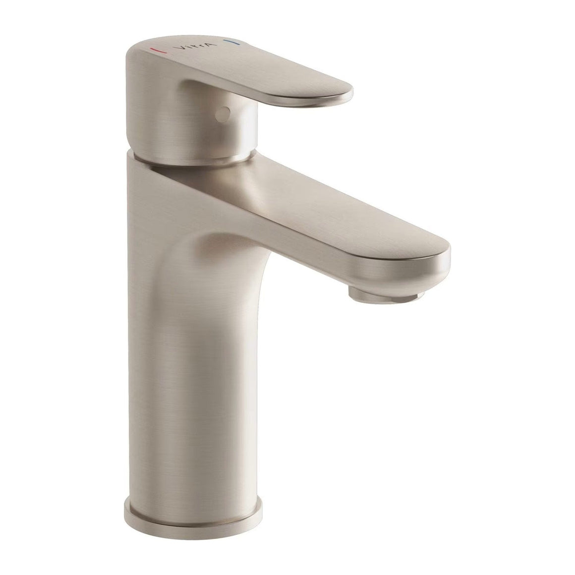 VitrA Root Round wastafelkraan Nikkel - vooraanzicht #variant_56365782368580