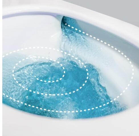 Vesta Randloos Wandtoilet Wiesbaden met Soft Close & Quick Release Toiletbril Glanzend Wit