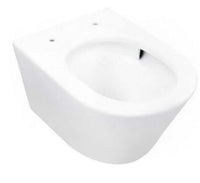 Vesta randloos wandtoilet Wiesbaden met Tornado Flush, Soft Close & Quick Release toiletbril in mat wit