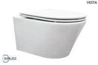 Wiesbaden Vesta rimless wandcloset zijaanzicht