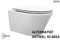 Wiesbaden Vesta rimless wandcloset met Flatline softclose zitting