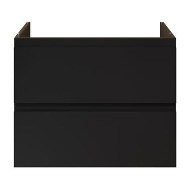 Aloni Sally XL Wastafelonderkast - 2 Lades - Softclose - Greeploos - 76 × 60 × 45,3 cm - Mat Zwart