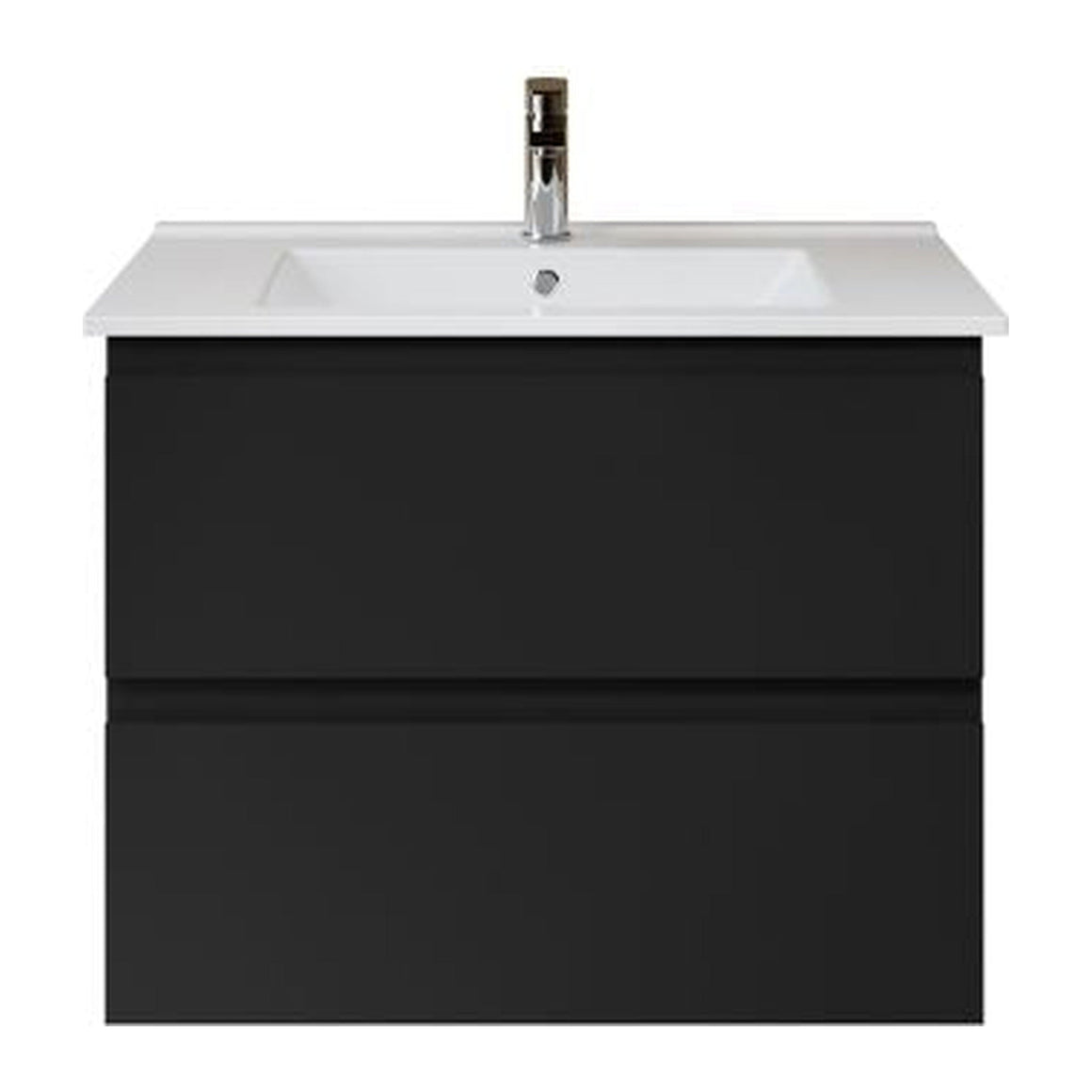 ALONI SALLY XL WASTAFELONDERKAST - 2 LADES - SOFTCLOSE - GREEPLOOS - 76X60X45,3 CM - MAT ZWART - detailafbeelding