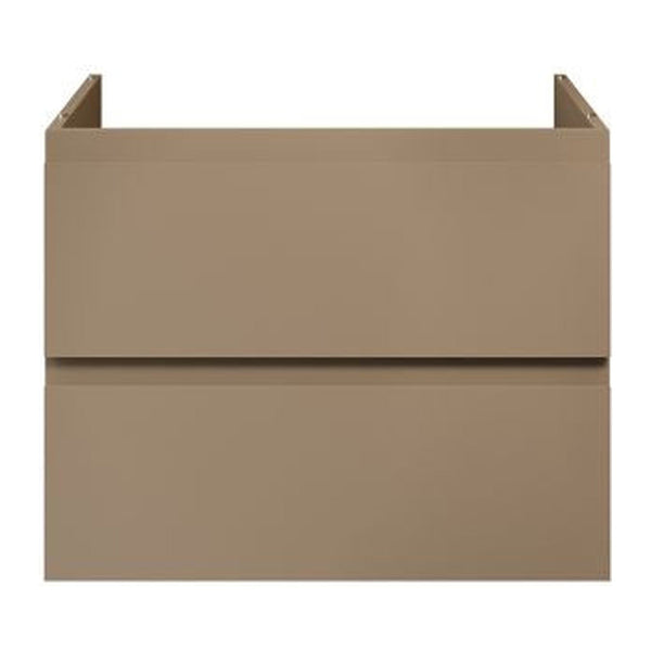 Meuble sous-vasque Aloni Sally XL - 2 tiroirs - Fermeture douce - Sans poignées - 76 × 60 × 45,3 cm - Sable