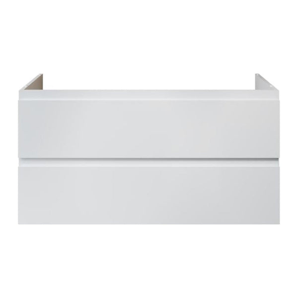Aloni Sally XL Wastafelonderkast - 2 Lades - Softclose - Greeploos - 118 × 60 × 45,3 cm - Glanzend Wit