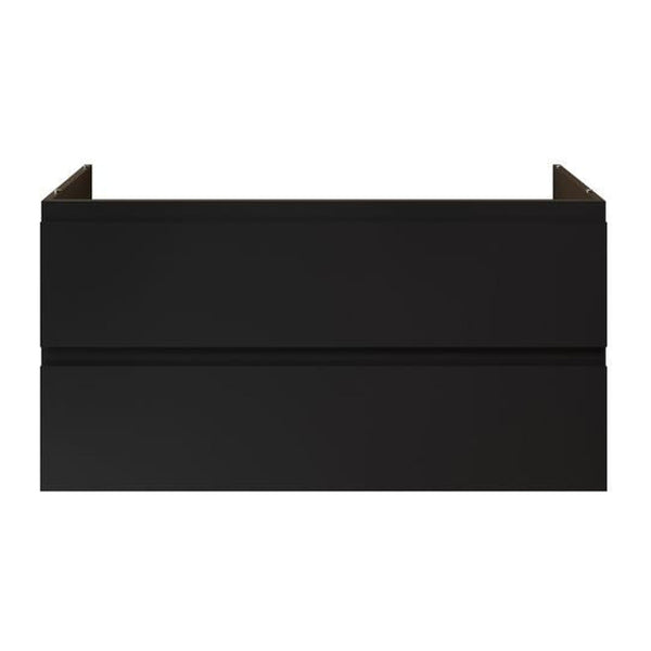 Aloni Sally XL Wastafelonderkast - 2 Lades - Softclose - Greeploos - 118 × 60 × 45,3 cm - Mat Zwart