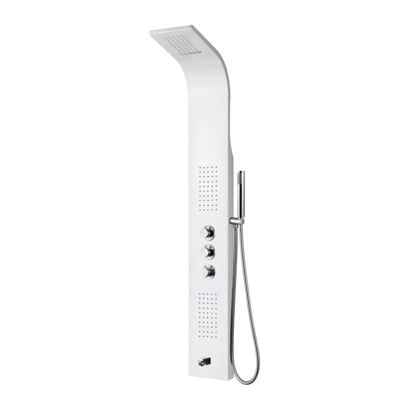 Aloni Thermostatische Douchepaneel Wit