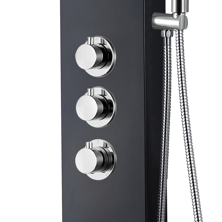 ALONI Thermostatische Douchepaneel Zwart